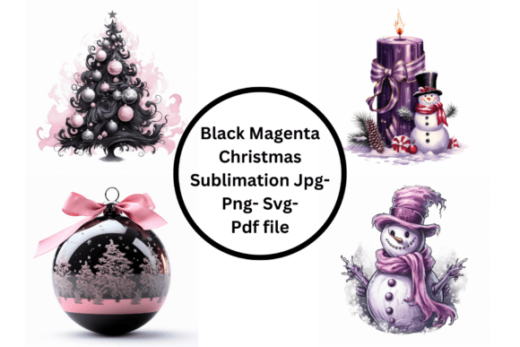 Black Magenta Christmas Sublimation: A Review for Illustrations