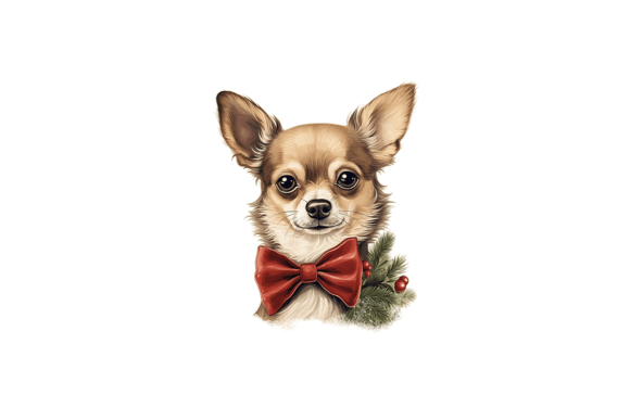 Chihuahua Christmas Card Review for Illustrations