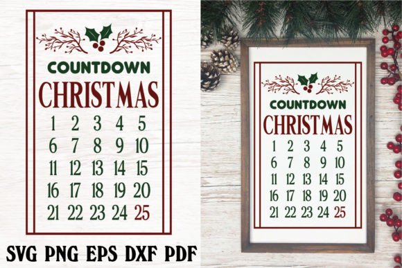Christmas Countdown Calendar Illustration for Local Branding