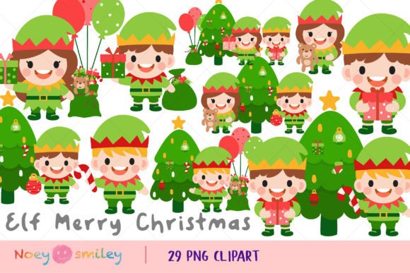 Elf Clipart, Merry Christmas: A Designer's Review of Illustrations