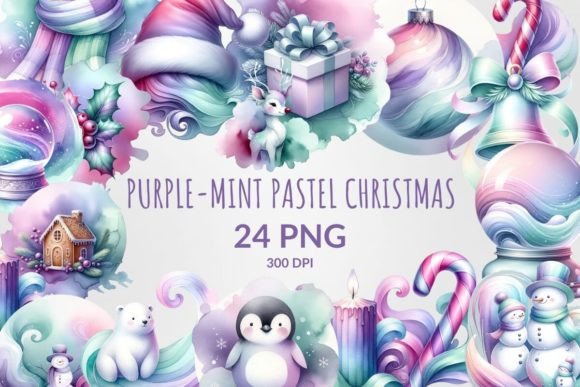 Purple-Mint Pastel Christmas Sublimation: A Designer's Review