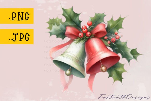Red and Green Christmas Bells with Holly Review