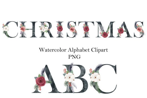 Watercolor Christmas Black Alphabet: A Designer's Review of Seasonal Illustrations