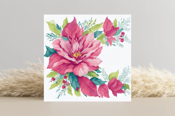 Watercolor Merry Christmas Template for Creative Illustrations